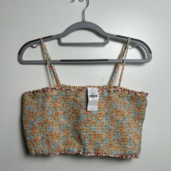Floral American Eagle Crop Top NWT - Picture 2 of 5